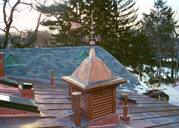 Custom roof - copper door vent